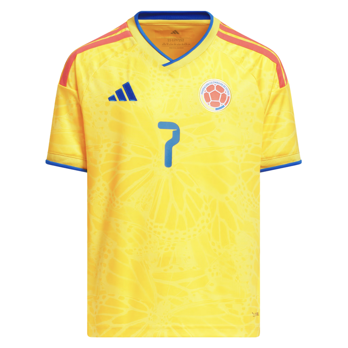 Adidas Colombia 2026 Luis Diaz #7 Youth Home Jersey